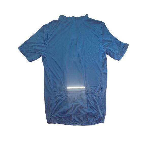 Bikewa Cycling Shirt Mens Large Blue Short sleeve Quarterzip Cycling - Picture 2 of 6